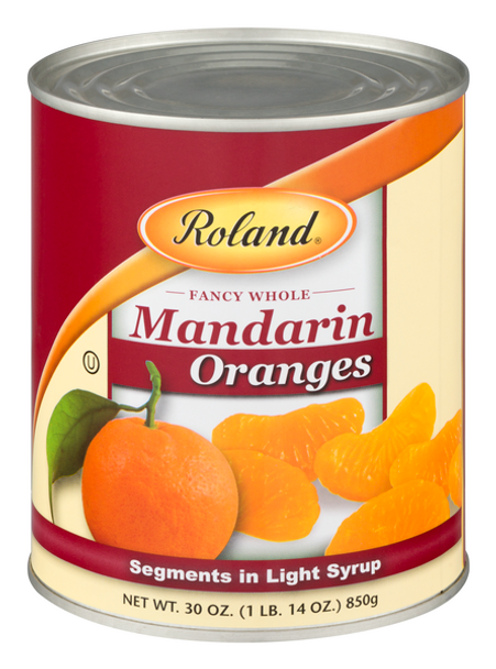 Roland® 11 oz. Fancy Whole Mandarin Orange Segments in Light Syrup