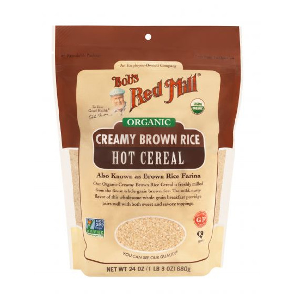 Bob's Red Mill 24 oz. Organic Creamy Brown Rice Hot Cereal