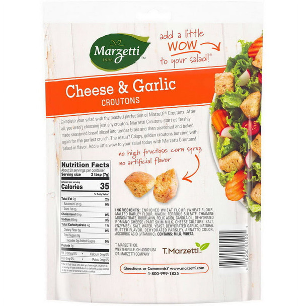 Marzetti 5 oz. Garlic & Butter Croutons