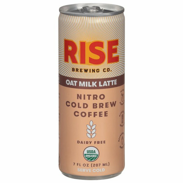 Rise Brewing Co. 7 fl. oz. Organic Oat Milk Latte Nitro Cold Brew Coffee (12 Pack)