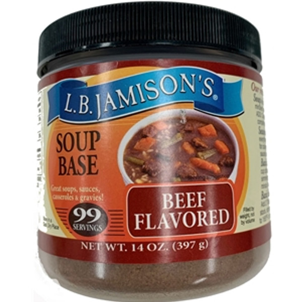 L.B. Jamison's 14 oz. Beef Flavored Soup Base