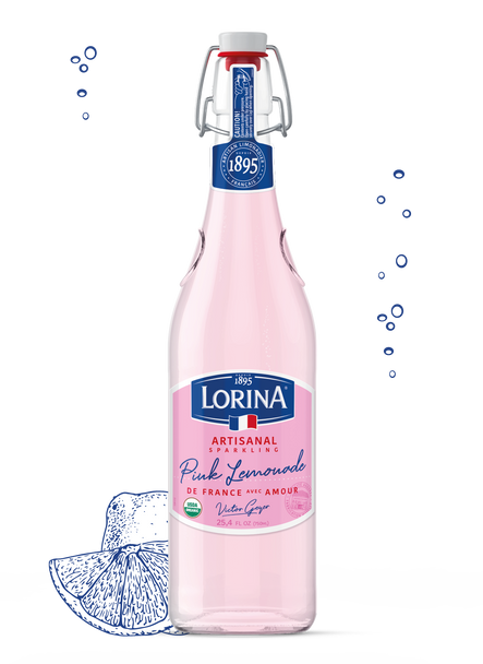 Lorina 25.4 fl. oz. Artisanal Sparkling Pink Lemonade