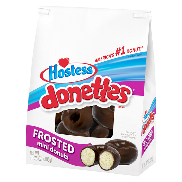 Hostess 10.75 oz. Donettes Chocolate Mini Donuts Bag