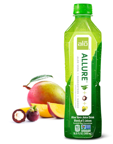 ALO® 16.9 fl. oz. Allure Aloe Vera + Mangosteen + Mango Juice Drink 