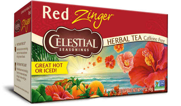 Celestial Red Zinger® Herbal Tea (20 Tea Bags)
