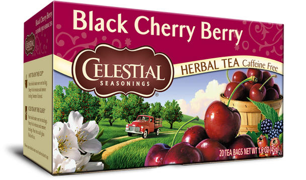 Celestial Black Cherry Berry Herbal Tea (20 Tea Bags)