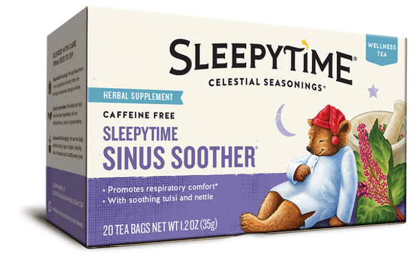 Celestial Sleepytime Sinus Soother Herbal Supplement Tea (20 Tea Bags)