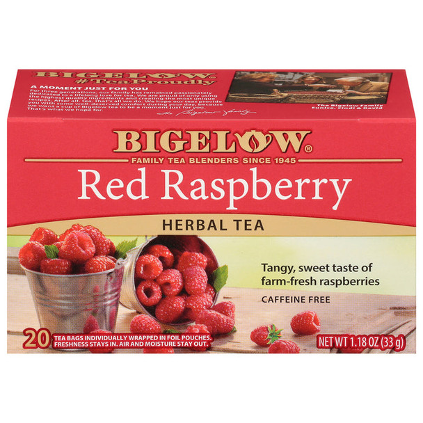 Bigelow Red Raspberry Herbal Tea (20 Tea Bags)