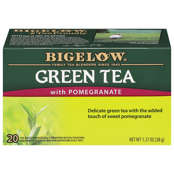 Bigelow Green Tea with Pomegranate (20 Tea Bags)
