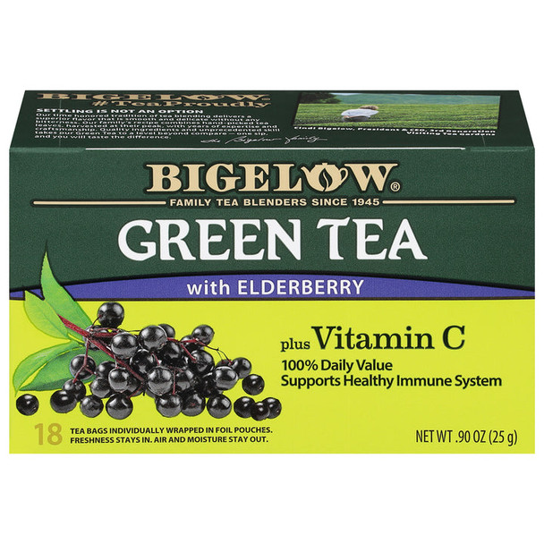 Bigelow Green Tea with Elderberry Plus Vitamin C (20 Tea Bags)