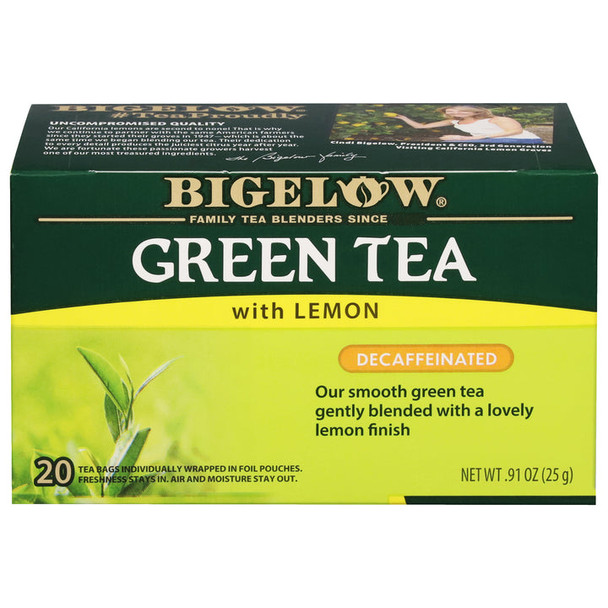 Bigelow Green Tea with Lemon Decaf (20 Tea Bags)