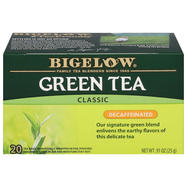 Bigelow Green Tea Decaf (20 Tea Bags)
