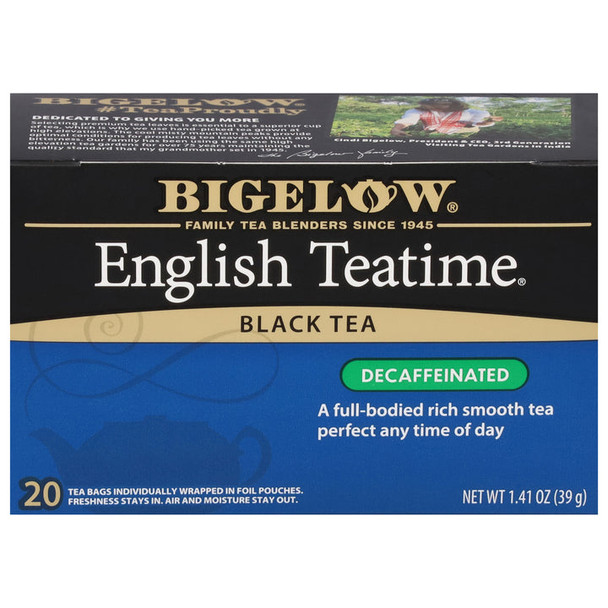 Bigelow English Teatime Decaf Black Tea (20 Tea Bags)