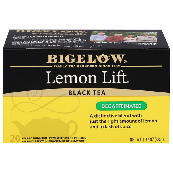 Bigelow Lemon Lift® Decaf Black Tea (20 Tea Bags)