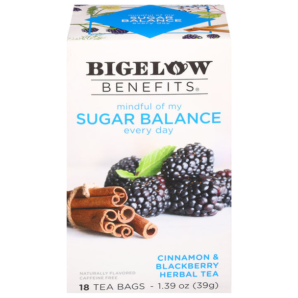 Bigelow Balance Cinnamon and Blackberry Herbal Tea (18 Tea Bags)
