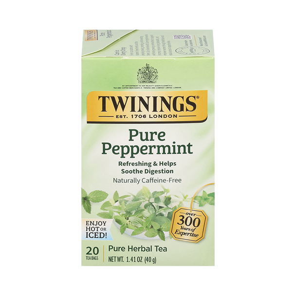 Twining Pure Peppermint Herbal Tea (20 Tea Bags)