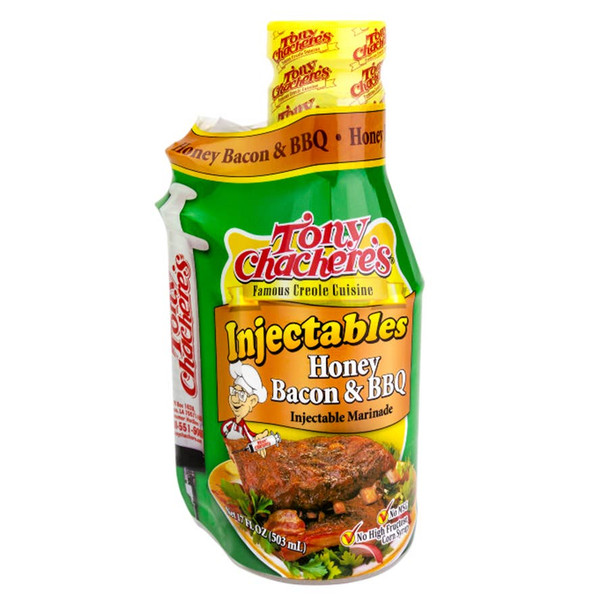 Tony Chachere's 17 fl. oz. Honey Bacon & BBQ Injectable Marinade