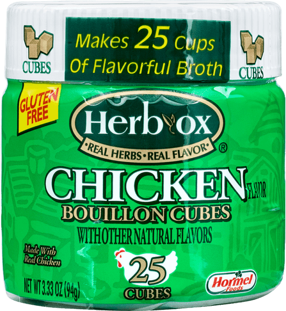 HERB-OX® 3.33 oz. Chicken Bouillon Cubes (25 Cubes)