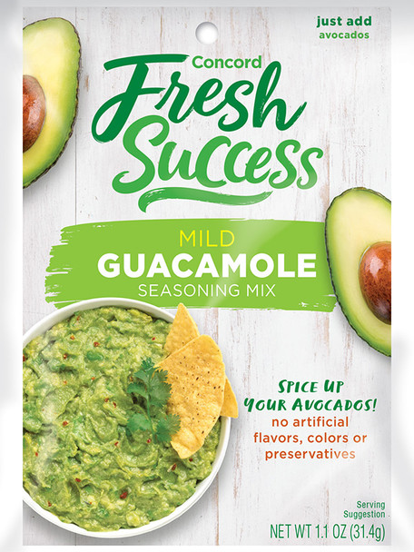 Concord Fresh Success 1.1 oz. Mild Guacamole Seasoning Mix