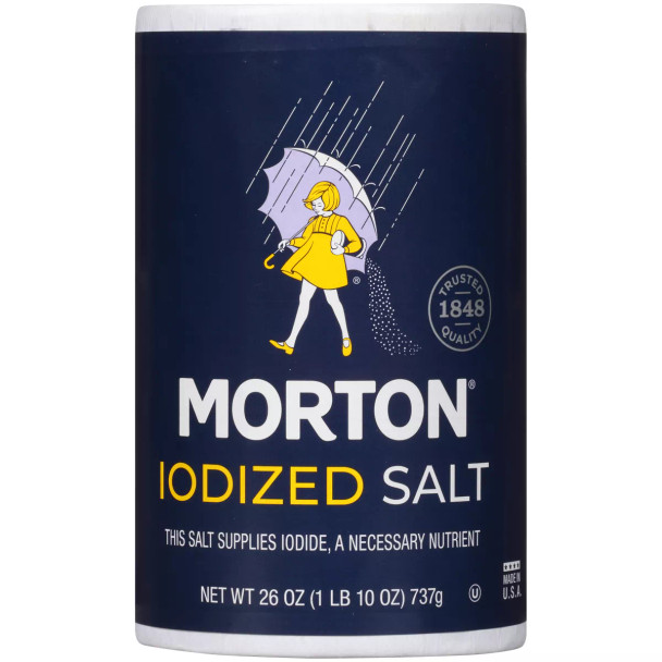 Morton 26 oz. Iodized Salt