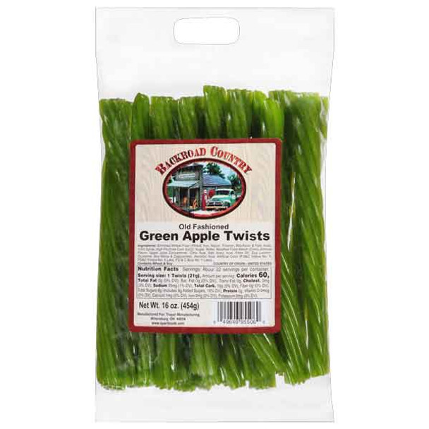 Backroad Country® 16 oz. Old Fashioned Green Apple Licorice Twists