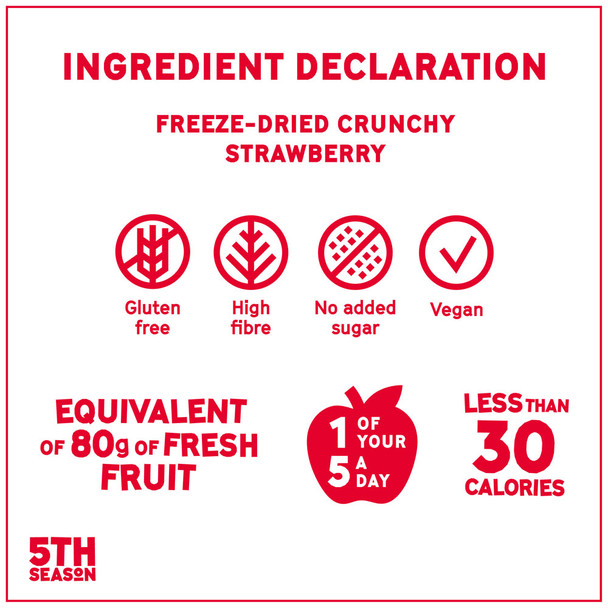 5th Season .28 oz. Freeze-Dried Whole Strawberries (3 Pack)