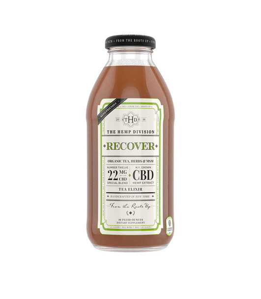 The Hemp Division 16 fl. oz. Recover Organic Tea, Herbs & MSM