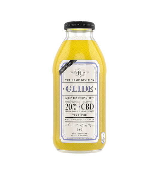 The Hemp Division 16 fl. oz. Glide Organic Green Tea & Monkfruit