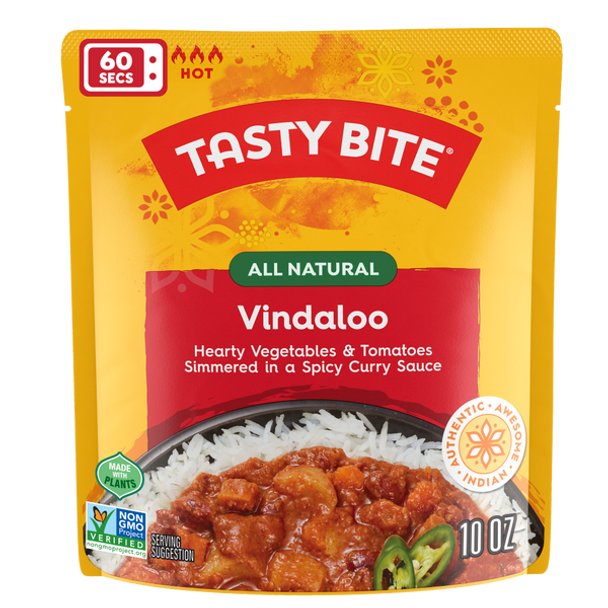 Tasty Bite 10 oz. Hot & Spicy Vindaloo Ready To Eat Microwavable Pouch