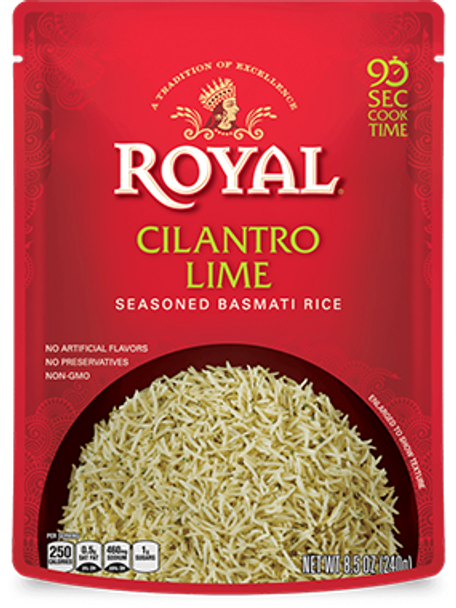 Royal® 8.5 oz. Cilantro Lime Seasoned Basmati Rice