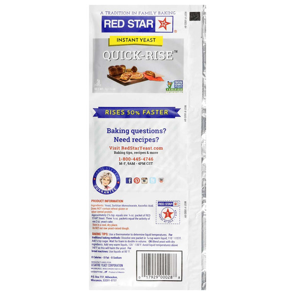 Red Star Quick-Rise Instant Yeast (3 Pack)