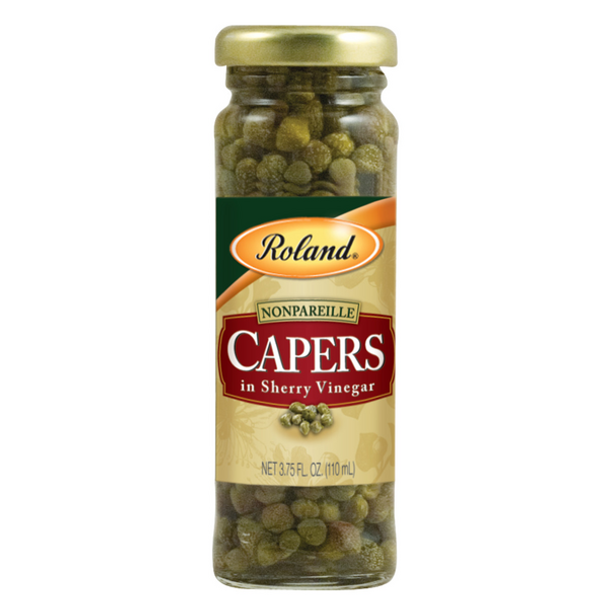 Roland® 3.75 fl. oz. Nonpareille Capers in Sherry Vinegar