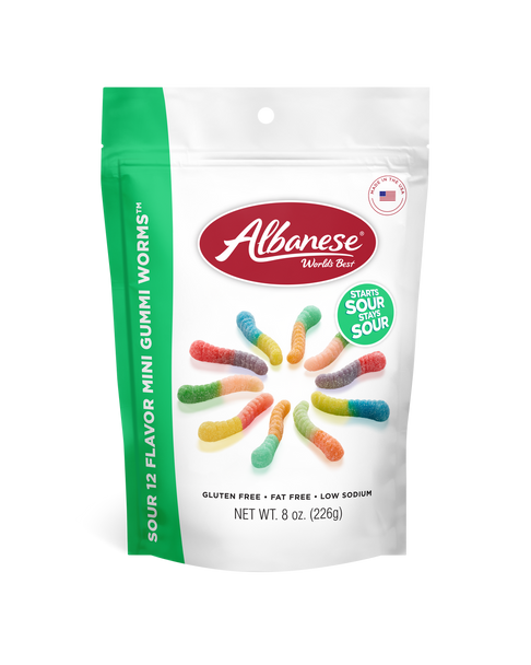 Albanese 8 oz. Sour 12 Flavor Mini Gummi Worms™