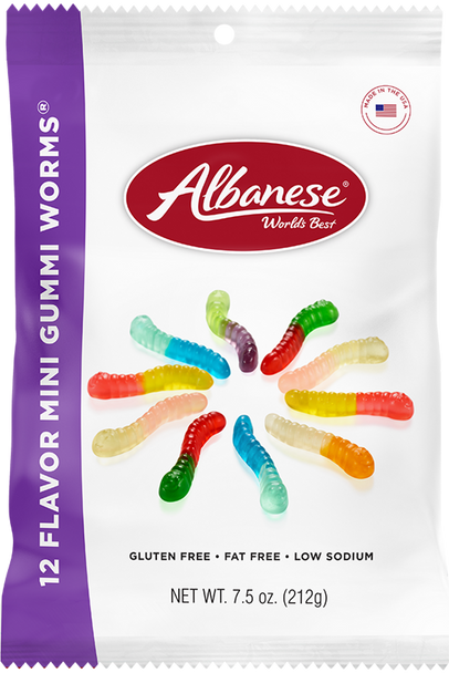 Albanese 7.5 oz. 12 Flavor Mini Gummi Worms®