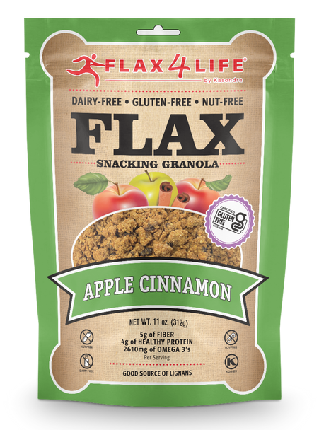 Flax 4 Life 11 oz. Apple Cinnamon Snacking Granola