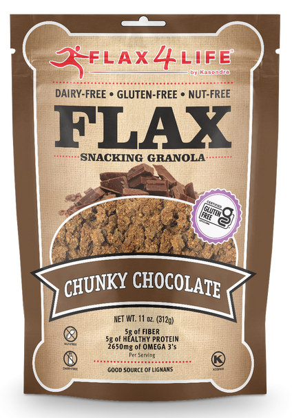 Flax 4 Life 11 oz. Chunky Chocolate Snacking Granola