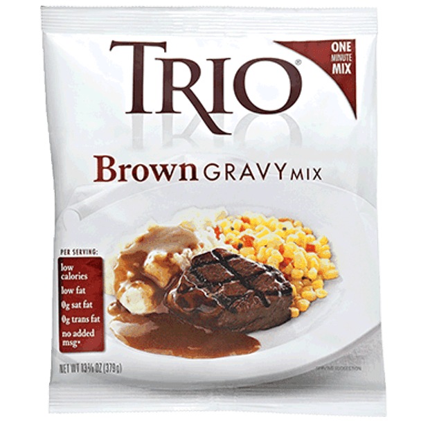 Trio 13.4 oz. Brown Gravy Mix