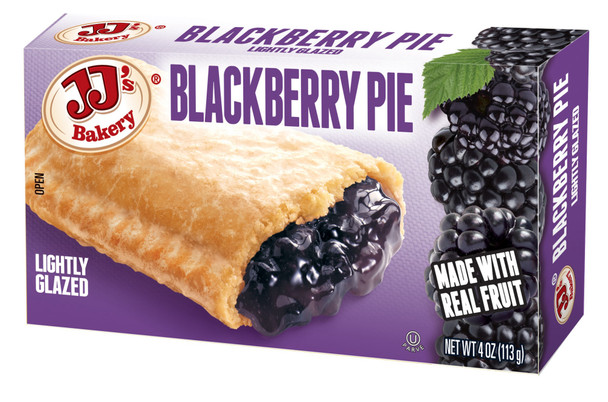 JJ's Bakery 4 oz. Lightly Glazed Blackberry Pie