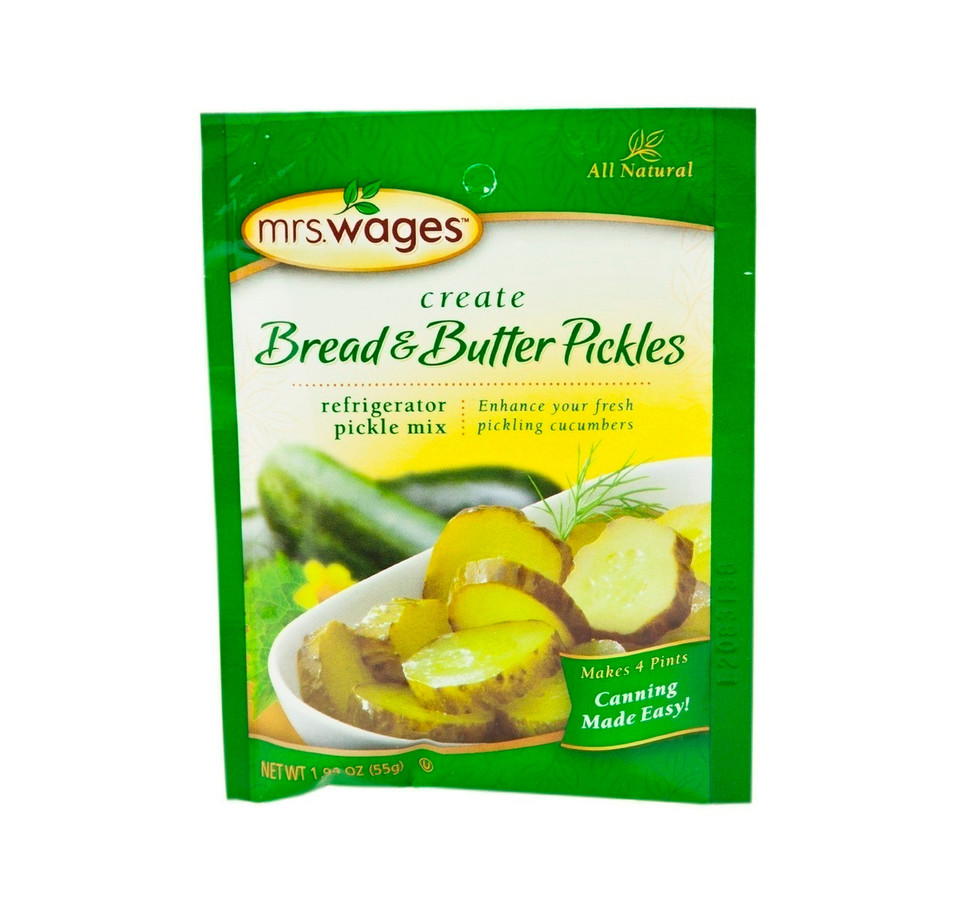 Mrs. Wages® 1.94 oz. Bread & Butter Pickles Refrigerator Pickle Mix