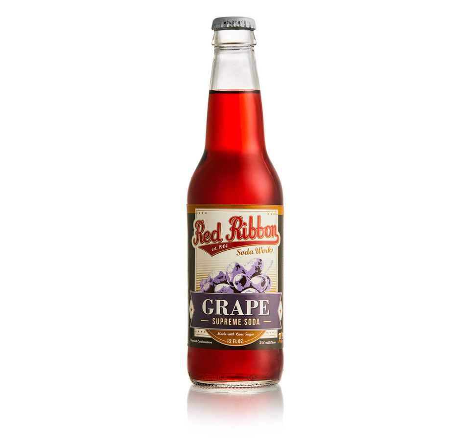 Red Ribbon Works 12 fl. oz. Grape Supreme Soda