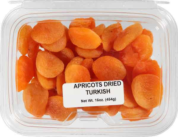 Kitch'n Snacks 16 oz. Dried Turkish Apricots Tub