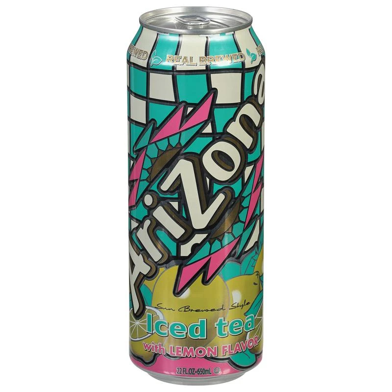 AriZona 23 fl. oz. Premium Brewed Iced Tea with Lemon Flavor