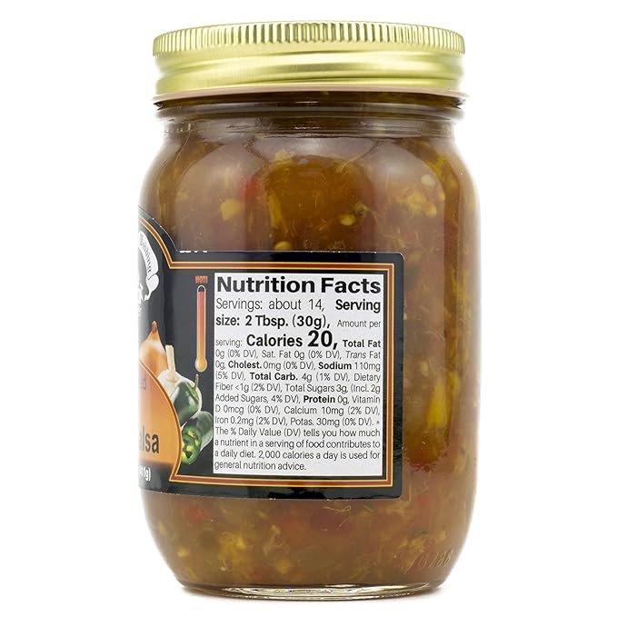 Amish Wedding® 14.5 oz. Old Fashioned Hot Peach Salsa