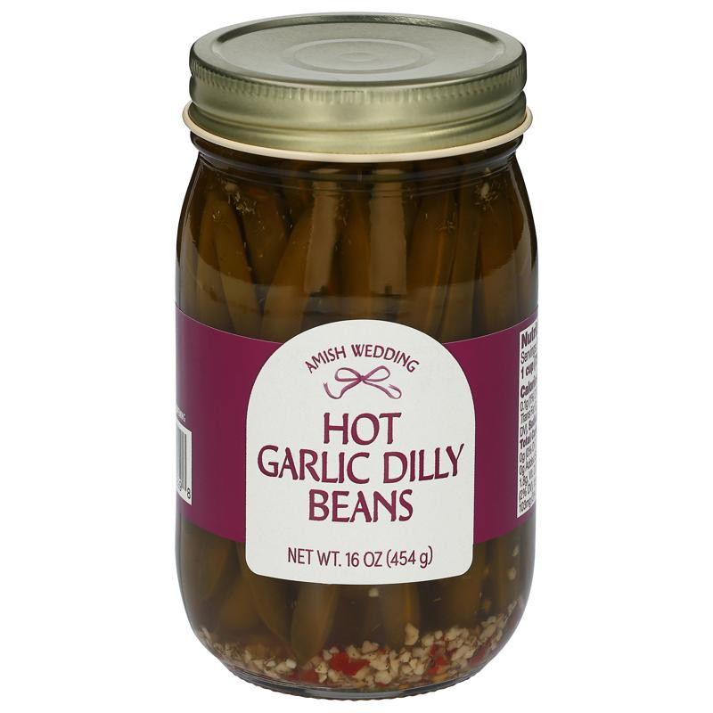 Amish Wedding® 16 oz. Hot Garlic Dilly Beans