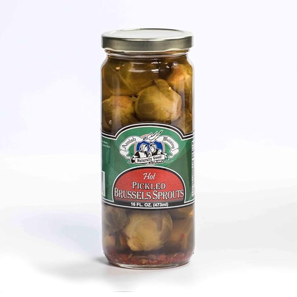 Amish Wedding® 16 oz. Hot Pickled Brussel Sprouts