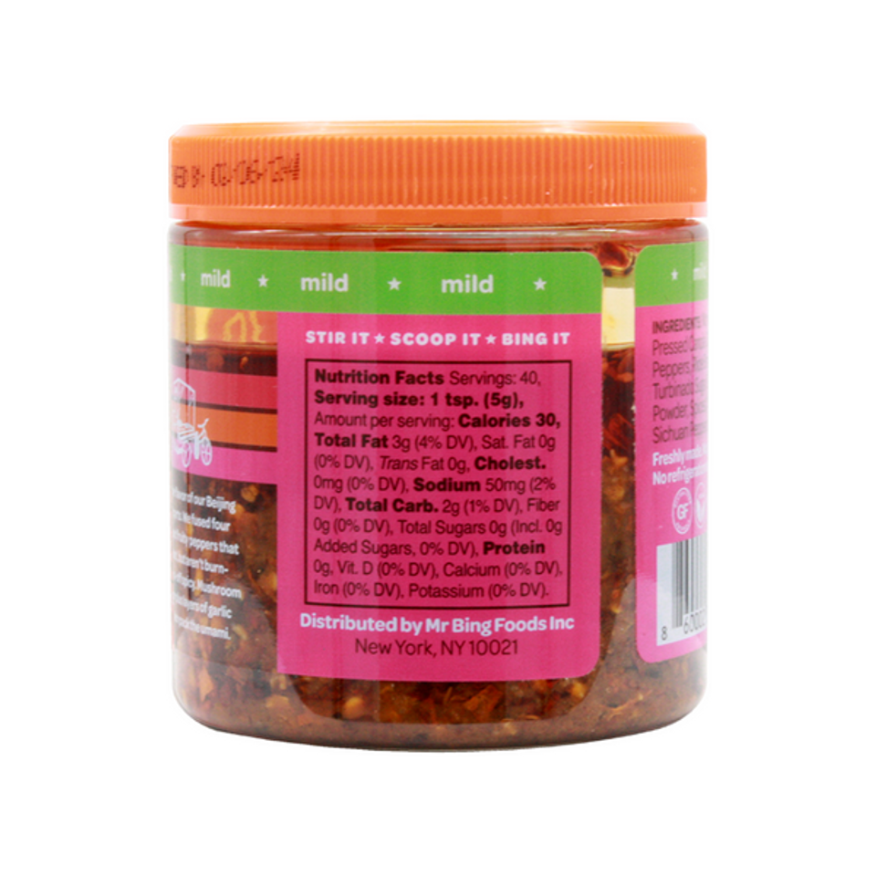 Mr. Bing 7 oz. Mild Chili Crisp