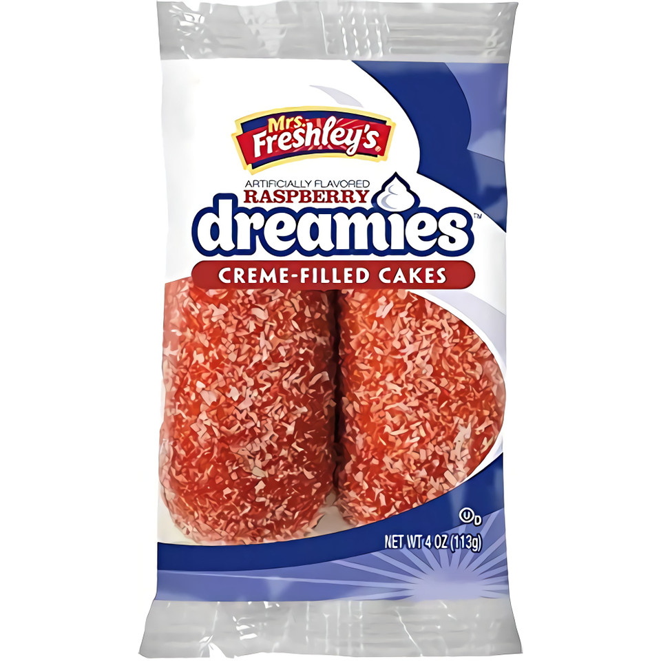 Mrs. Freshley's 4 oz. Creme Filled Raspberry Dreamies (8 Pack)