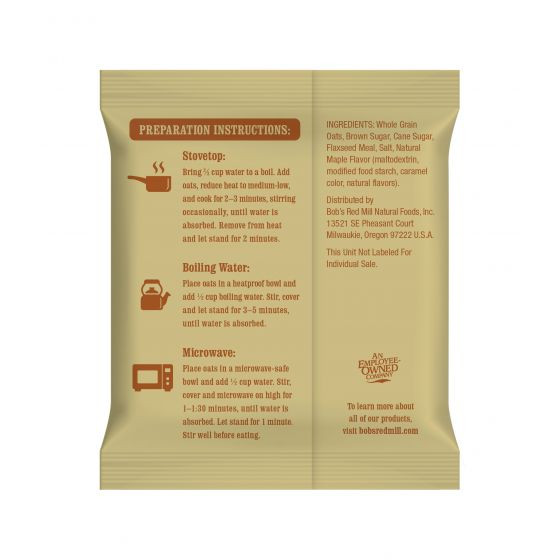 Bob's Red Mill 1.23 oz. Brown Sugar Maple Instant Oatmeal Packets (8 Count)