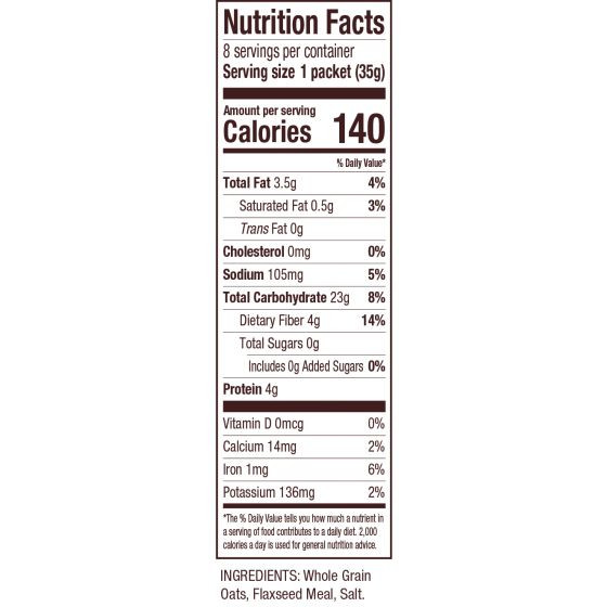Bob's Red Mill 1.23 oz. Classic Instant Oatmeal Packets (8 Count)