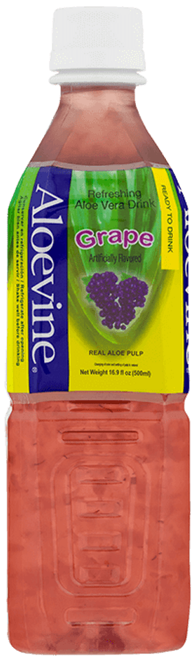 Aloevine 16.9 fl. oz. Aloe Vera Grape Juice Drink 
